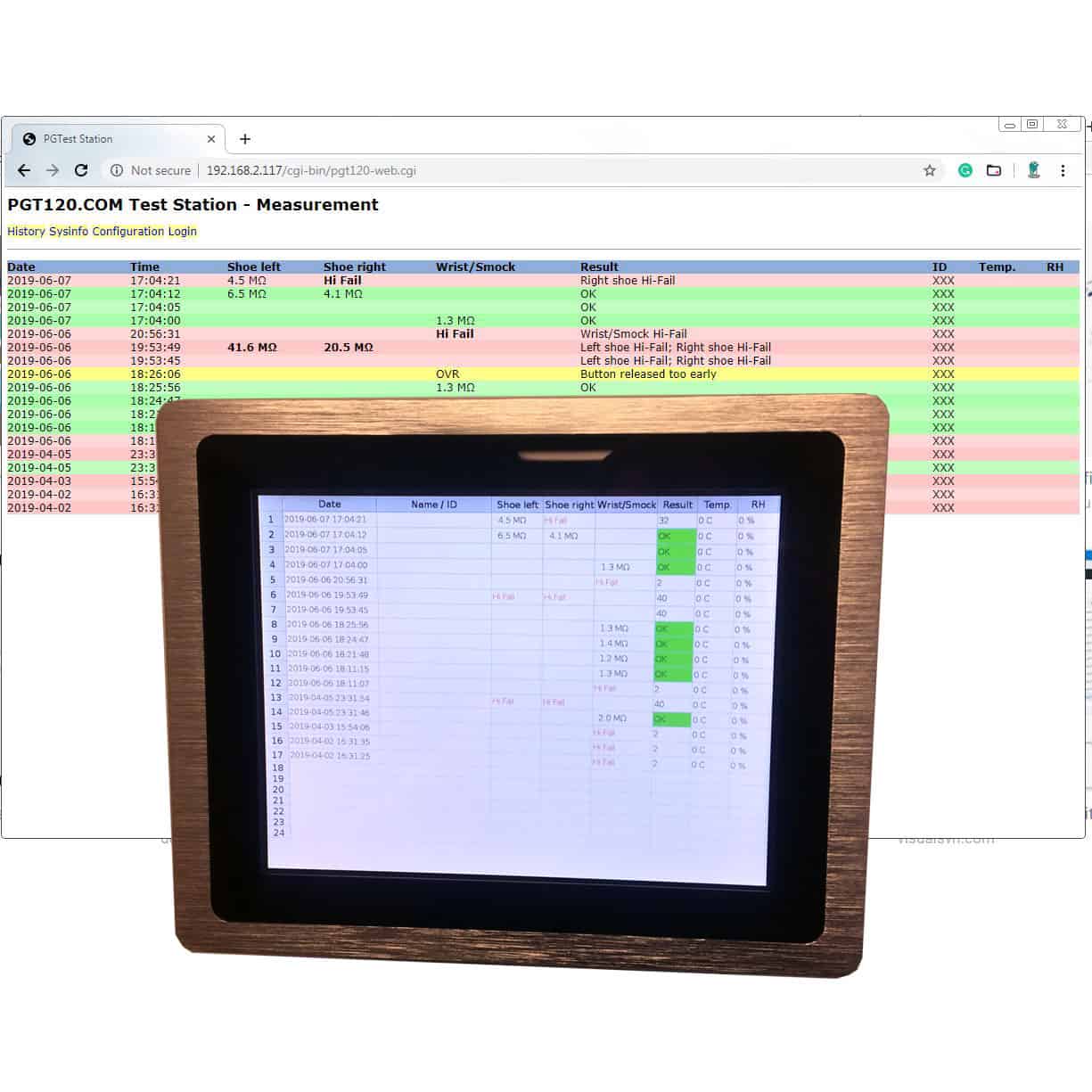 PGT120 Web Interface With Touch Screen Computer PGT120 Web Interface With Touch Screen Computer
