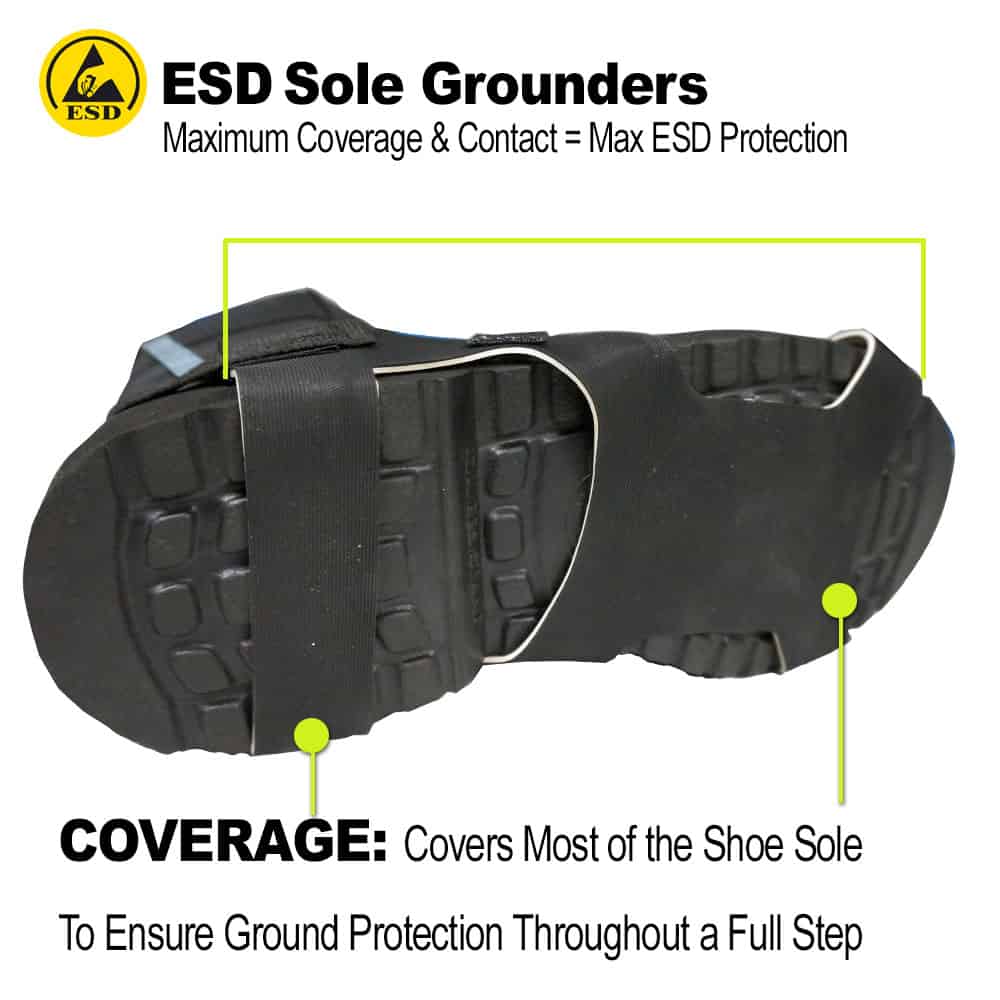 HG6052 - Full Coverage ESD Sole Grounders - Extra Small - 2 Meg - Image 2