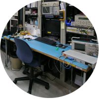 Modern Workstation inside an Industrial Building